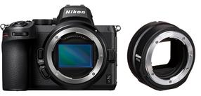 Sistēmas fotoaparāts Nikon Z5 + FTZ II Mount Adapter, melna krās.