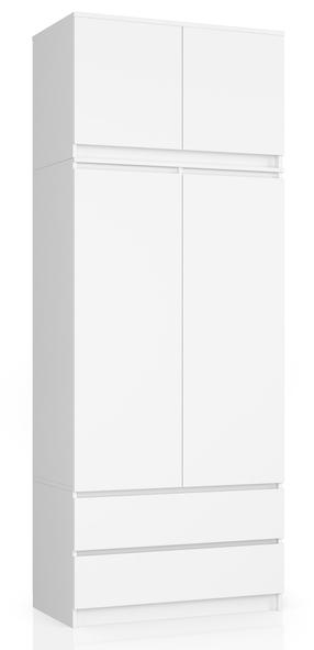 Spinta Akord Furniture Factory, balta sp., 90 cm x 50.4 cm x 234 cm