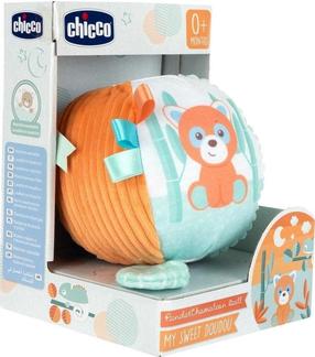Развивающий мяч Chicco My Sweet DouDou, 12 см, многоцветный