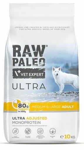 Сухой корм для собак VetExpert Raw Paleo Ultra Ultra, индюшатина, 10 кг