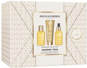 Dovanų komplektas moterims Baylis & Harding Sweet Mandarin & Grapefruit Wrapped, 3 vnt.