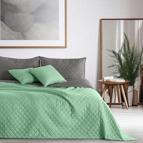 Lovatiesė Restilo Axel, žalia sp./pilka sp., 260 cm x 280 cm