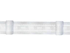 Шторная тесьма Curtain Band F4-150, 2.5 см, белый цв.