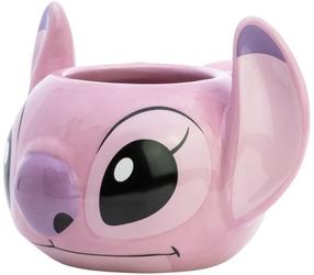  Krūzīte Disney Stitch Angel, rozā krās., 0.375 l