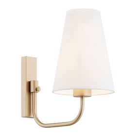 Lampa sienas Argon Safiano, E27, 1 x 15 W, balta krās. / zelta krās.