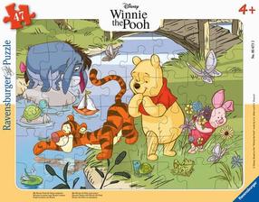 Dėlionė Ravensburger With Winnie the Pooh in Nature 056712V, 24.5 cm x 32.5 cm, 47 vnt., įvairių spalvų