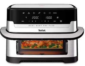Karšto oro gruzdintuvė Tefal EY922DE0, sidabro sp./juoda sp., 2700 W, 9 l