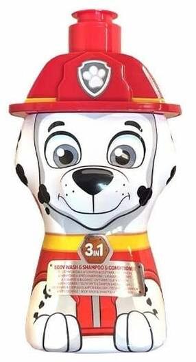 Bērnu dušas želeja un šampūns Air Val International Paw Patrol 3in1 Marshall 3D, 400 ml