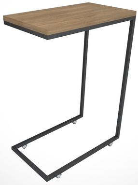 Kafijas galdiņš Kalune Design Callen, ozola krās./melns krās., 26 cm x 46 cm x 62 cm