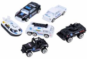  Automašīnu komplekti Police ZA3505, balta krās./melna krās.