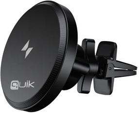 Auto telefona turētājs Quik QM-910, 100 mm x 50 mm, 4.7 - 7 ", melna krās., 15 W