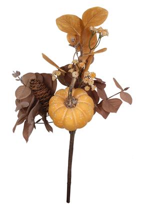 Dirbtinė šakelė Splendid Autumn, ruda sp./oranžinė sp., 35 cm