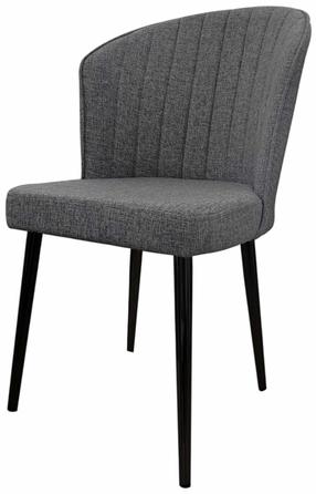 Kėdžių rinkinys Kalune Design Rubi 107BCK1169, matinė, juoda sp./pilka sp., 42 cm x 52 cm x 85 cm, 2 vnt.