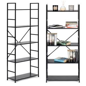 Grīdas plaukts ModernHome Loft, melna krās., 144 cm x 58.5 cm x 23.5 cm