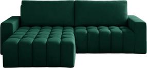 Kampinė sofa Bonett Monolith 37, tamsiai žalia sp., kairinė, 175 x 250 cm x 92 cm