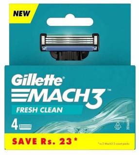 Бритвенная головка Gillette Match 3 Fresh Clean, 4 шт.