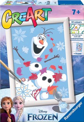Картина по номерам Ravensburger CreArt Frozen Cute Olaf, многоцветный