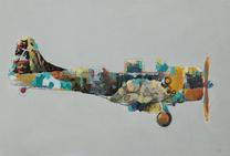Aliejinių dažų piešinys Kayoom Airplane, 90 cm x 60 cm