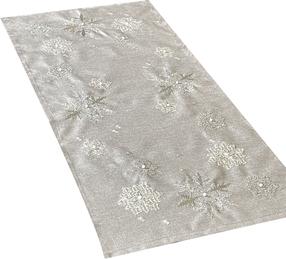 Ziemassvētku galda celiņš taisnstūrveida OS-308-B, sudraba krās., 40 x 85 cm
