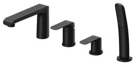 Vannas malas jaucējkrāns Ravak Flat Black FL 026.20, melna krās.