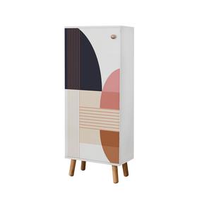 Apavu skapis Kalune Design Vegas B 954, balta krās., 38 cm x 50 cm x 135 cm