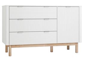Spintelė Pinio Miloo, balta sp., 144.5 cm x 52.4 cm x 90.4 cm