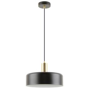Lampa griesti Besk, E27, 1 x 40 W, melna krās. / zelta krās., 28 x 28 cm