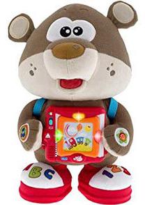 Lavinimo žaislas, dainuojantis meškiukas Chicco, EN, PL