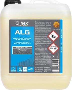 Priemonė dumblių ir samanų šalinimui, samanoms ir kerpėms Clinex ALG, 5 l