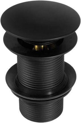 Sifona komplekts ar "click-clack"vāku izlietnei Deante NHC_B10A, 68 mm, click clack funkcija, melna krās.