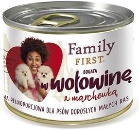 Šlapias šunų maistas Family First Adult FF-19062, jautiena/morkos, 0.2 kg