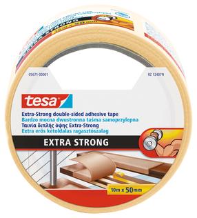 Lipni juostelė Tesa 05671, dvipusė, 10 m x 50 mm