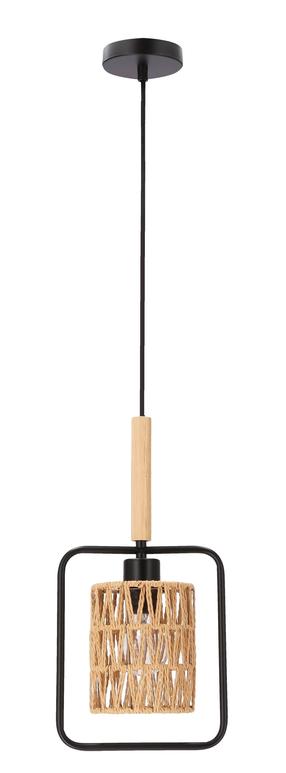 Šviestuvas kabinamas Candellux Lighting Crown, E27, 1 x 40 W, ruda sp./juoda sp. / juoda sp., 20 x 24 cm