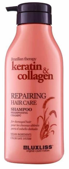 Шампунь Luxliss Keratin & Collagen, 500 мл