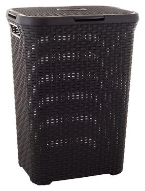 Skalbinių dėžė Curver 189206, 60 l, ruda sp., 44.8 cm x 34.1 cm x 61.5 cm