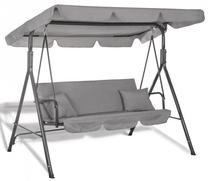 Lauko sūpynės Springos Luna GS0013, pilka sp., 110 cm x 170 cm x 150 cm