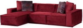 Kampinė sofa Hanah Home Lego 8, raudona sp., kairinė, 170 x 300 cm x 76 cm
