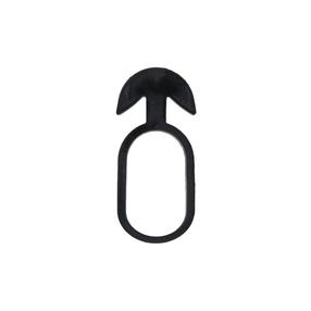 Augu stiprinājuma gredzeni Bradas Anchor Rubber Tie Epdm, 4 cm x 0.4 cm, 4 cm, gumija, melna krās., 50 gab.