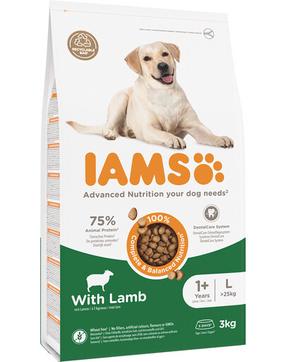 Sausas šunų maistas IAMS Vitality Adult Large, ėriena, 3 kg