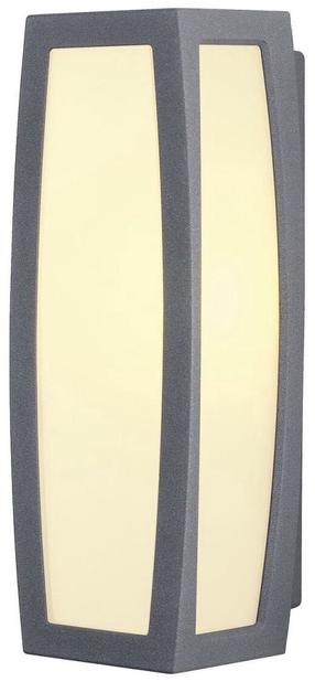 Уличный настенный светильник SLV Meridian Box With Sensor, 25Вт, E27, IP54, aнтрацит цв., 13.5 см x 38 см
