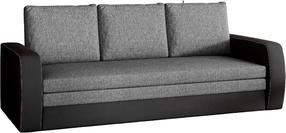 Sofa-lova Inversa Sawana 05, Soft 11, juoda sp./tamsiai pilka sp., 83 x 220 cm x 89 cm