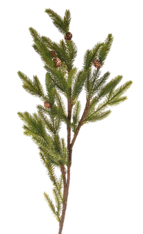 Dirbtinė šakelė Miloo, ruda sp./žalia sp., 119 cm