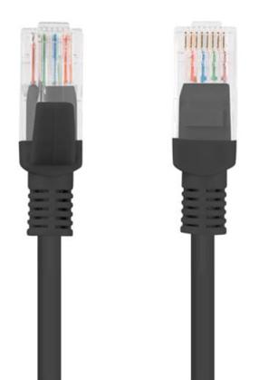 Vads Lanberg UTP CAT 5e RJ-45 8P8C, RJ-45 8P8C, 15 m, melna krās.