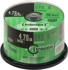 Ierakstāms kompaktdisks Intenso, 4.7 GB, 50gab.