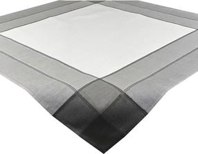 Staltiesė kvadratinė OAB-04, balta sp./pilka sp., 85 x 85 cm