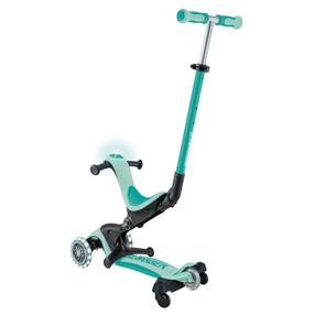 Laste tõukeratas Globber Go Up Deluxe Lights 360°, münt (mint) v.