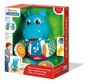 Edukacinis žaislas Clementoni Hippopotamus, 30 cm, įvairių spalvų