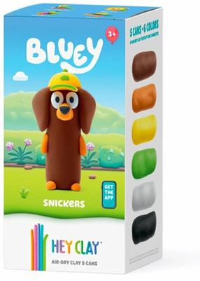 Plastilīna komplekts Hey Clay Bluey Snickers, brūna krās.