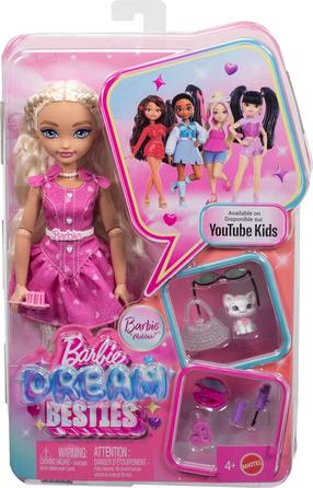 Lėlė su priedais Mattel Barbie Dream Besties Malibu JKP50, 30 cm, rožinė sp.