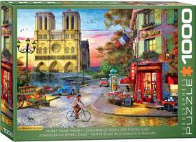Dėlionė Eurographics Notre Dame Sunset 6000-5530, 67.6 cm x 48.9 cm, 1000 vnt., įvairių spalvų